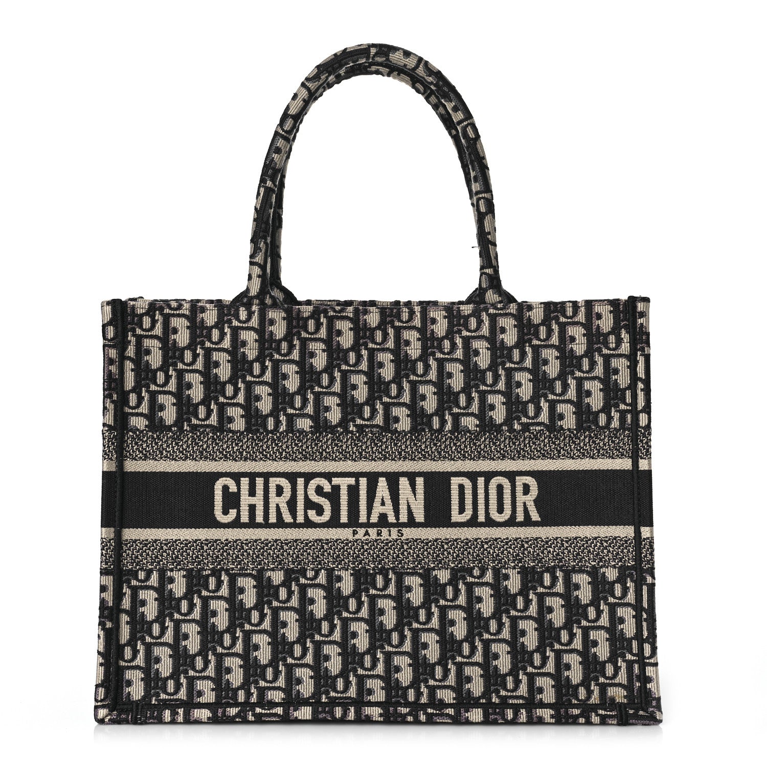 Christian Dior Oblique Medium Book Tote Blue Multicolor 1 of 10