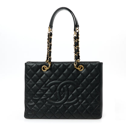 Chanel Caviar Quilted Grand Shopping Tote GST Black 1 of 11