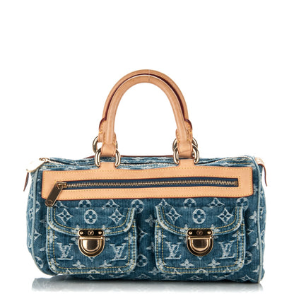Louis Vuitton Monogram Denim Neo Speedy Blue 1 of 7
