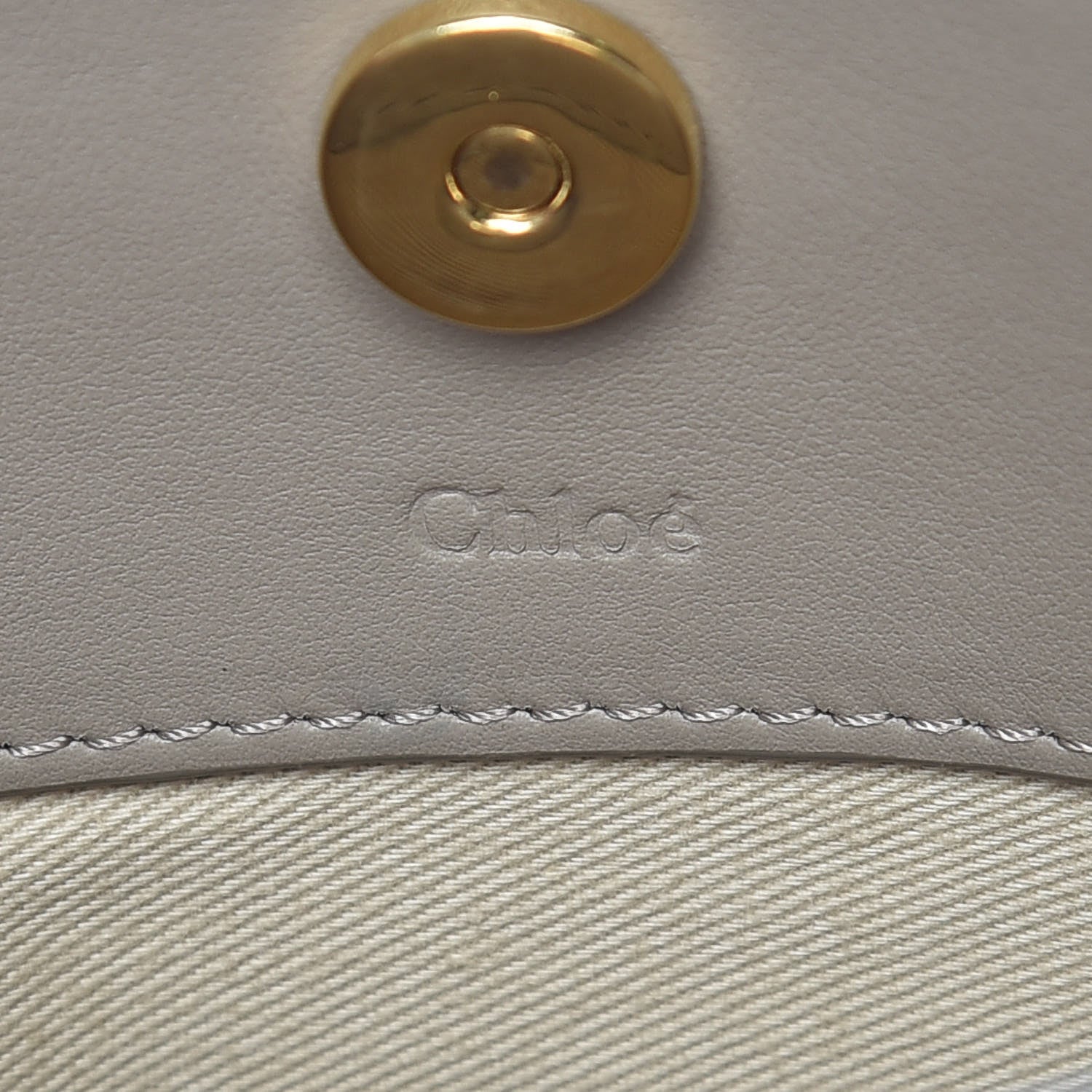 Chloe Calfskin Suede Small Roy Bag Motty Grey 10 of 10