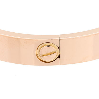 Cartier 18K Pink Gold 4 Diamond LOVE Bracelet 15 7 of 9
