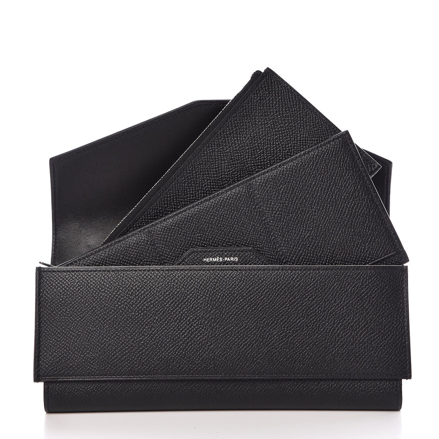Hermes Epsom Passant Long Wallet Black 9 of 11
