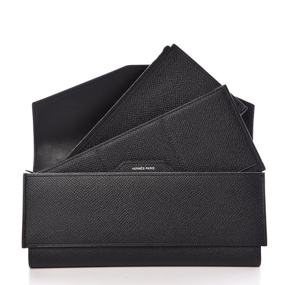 Hermes Epsom Passant Long Wallet Black 9 of 11