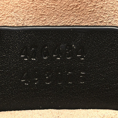 Gucci Calfskin Matelasse GG Marmont Belt Bag 85 34 Black 7 of 14