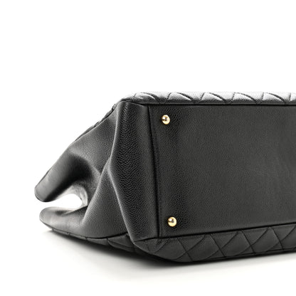 Chanel Caviar Quilted XL Grand Shopping Tote GST Black 8 of 11