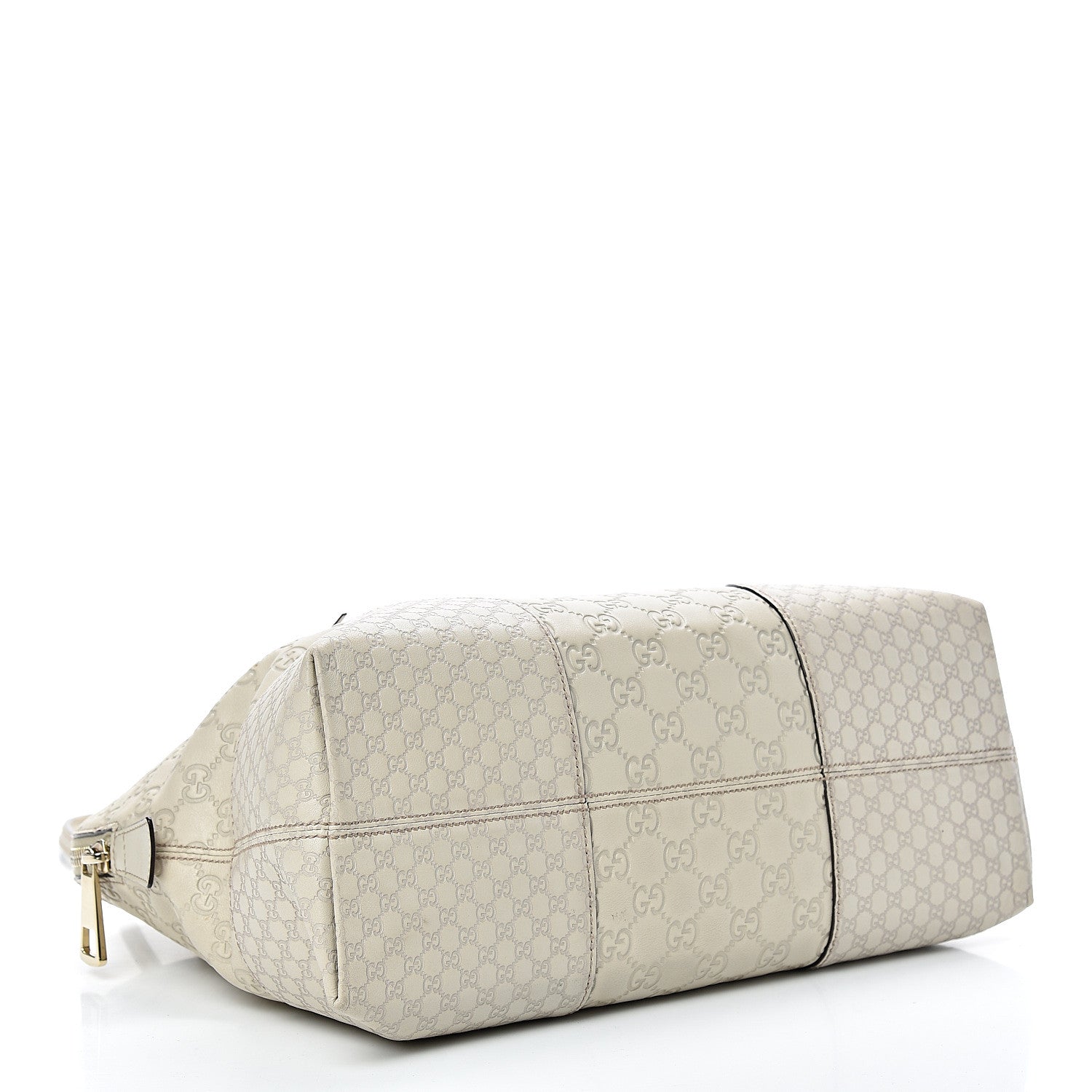 Gucci Guccissima Medium Bree Shoulder Bag Off White 3 of 15