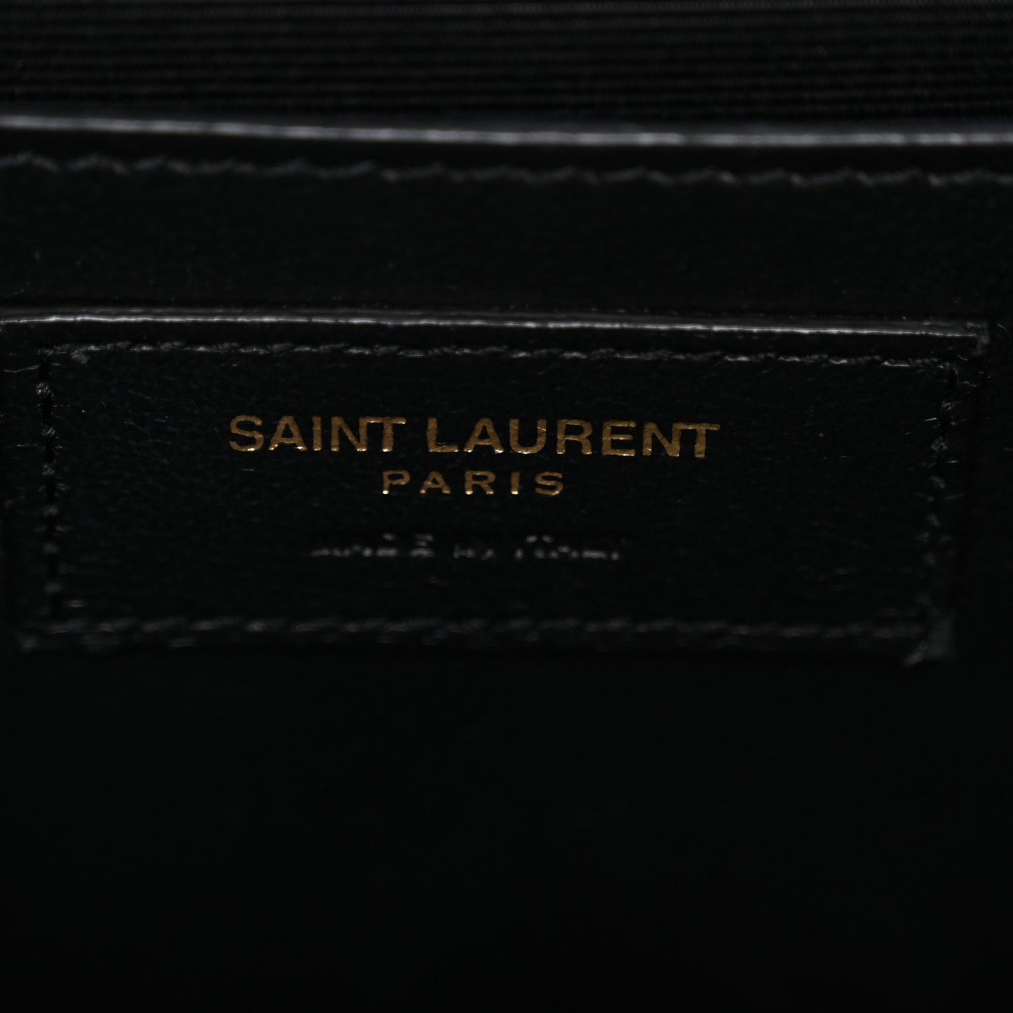 Grain De Poudre Medium Classic Monogram Kate Satchel Black