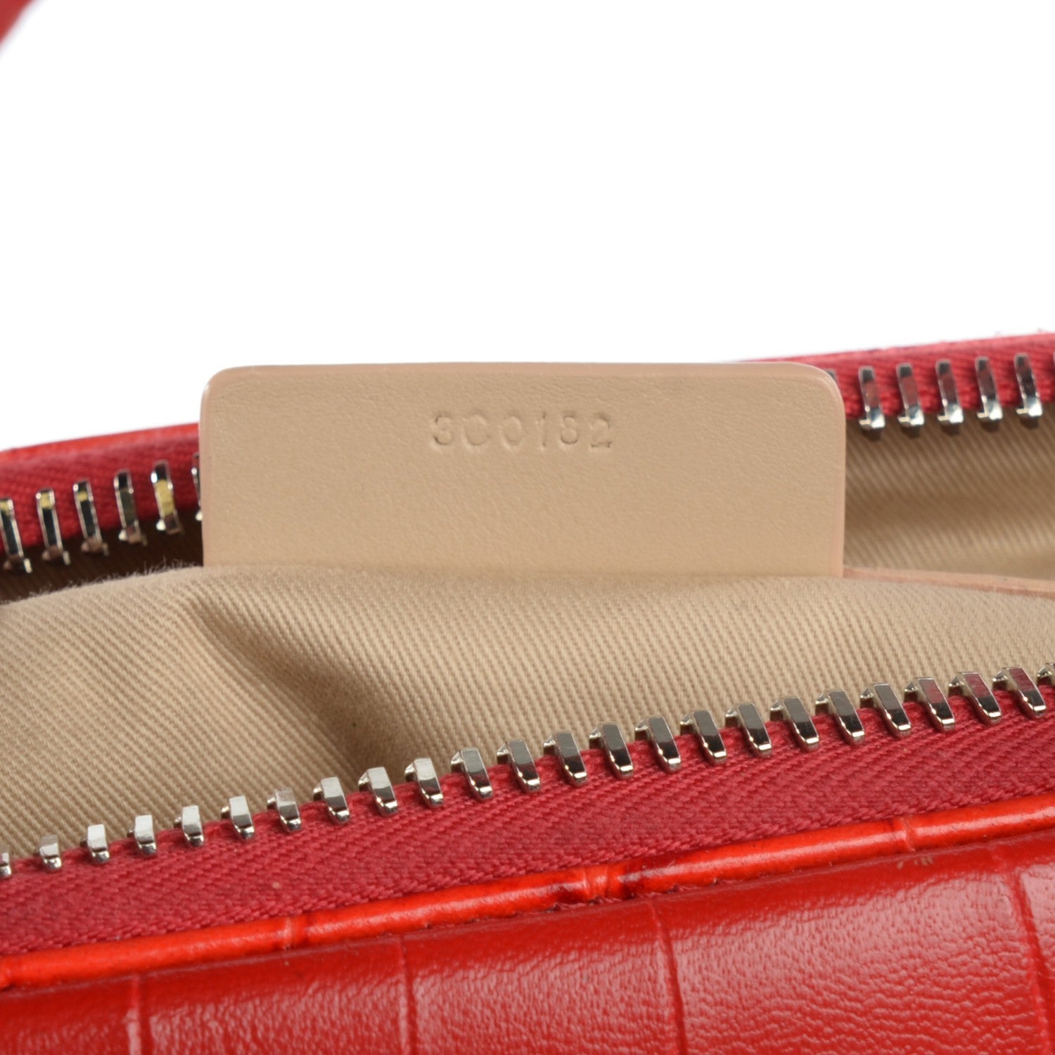 Givenchy Calfskin Crocodile Embossed Medium Antigona Red 7 of 8