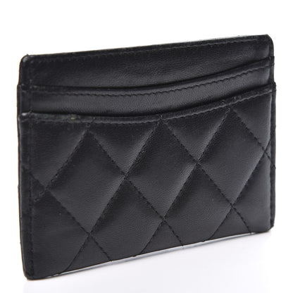 Chanel Lambskin Quilted Card Holder Black 2 of 9