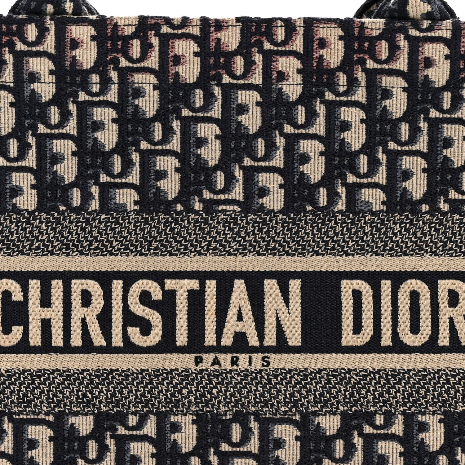 Christian Dior Oblique Medium Book Tote Blue Multicolor 8 of 12