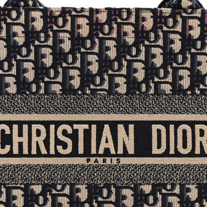 Christian Dior Oblique Medium Book Tote Blue Multicolor 8 of 12