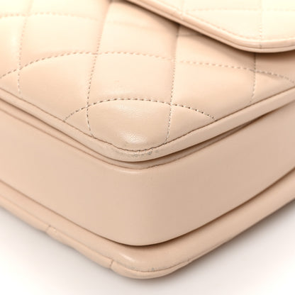 Chanel Lambskin Quilted Medium Trendy CC Flap Dual Handle Bag Beige 9 of 9