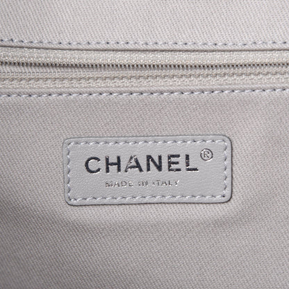 Chanel Glazed Calfskin Large Deauville Tote Black 7 of 14