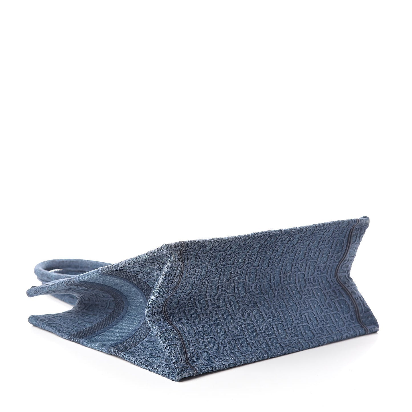 Oblique Denim Medium Book Tote Blue