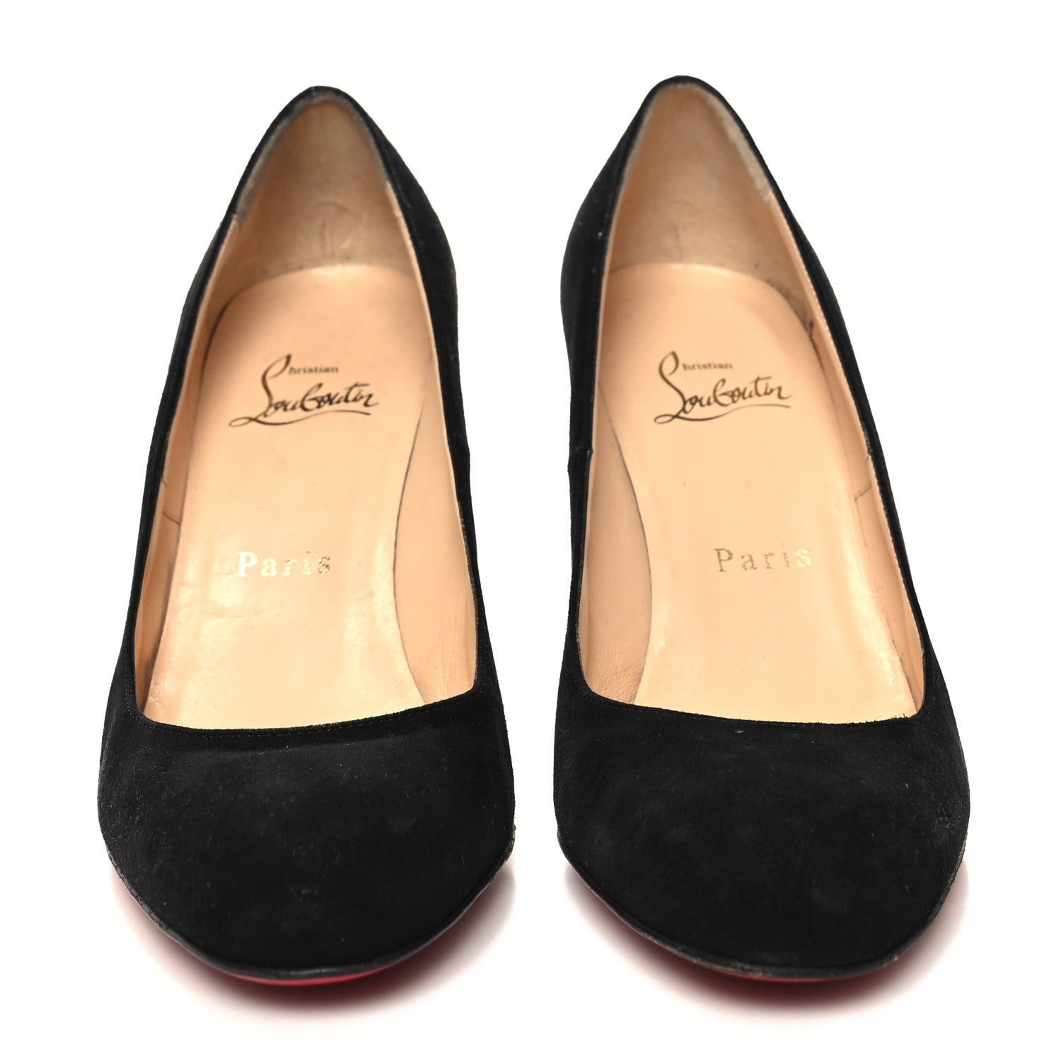 Christian Louboutin Suede Simple 100 Pumps 36.5 Black 2 of 7