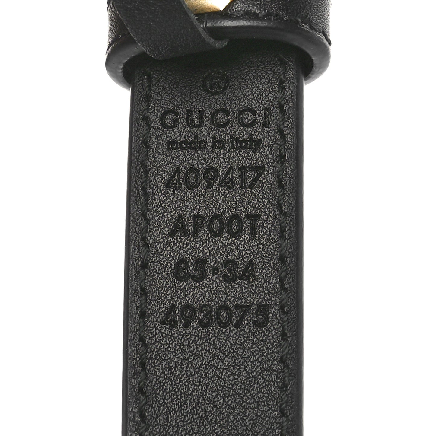 Calfskin Double G 20mm Belt 85 34 Black