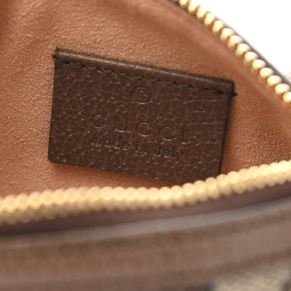 Gucci GG Supreme Monogram Web Ophidia Barrel Coin Purse Beige New Acero 5 of 7