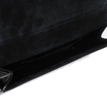 Saint Laurent Patent Monogram Large Belle De Jour Clutch Black 5 of 7