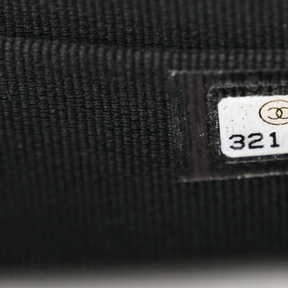 Chanel Lambskin Quilted Top Handle Flap Clutch With Chain  Black 6 of 10