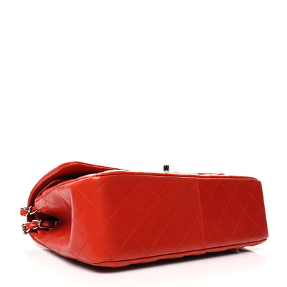 Chanel Lambskin Quilted Jumbo Double Flap Red 4 of 10