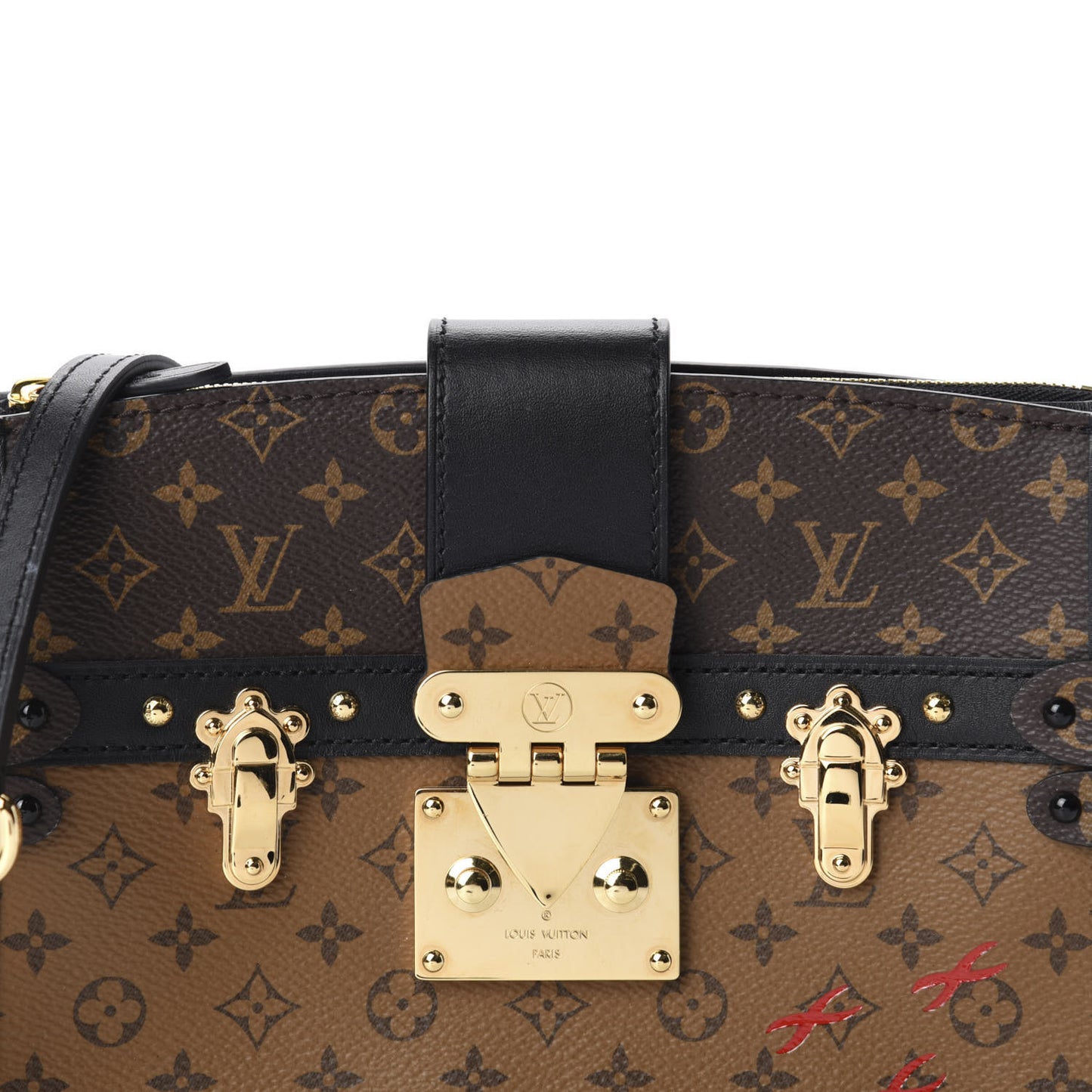 Reverse Monogram Trunk Clutch