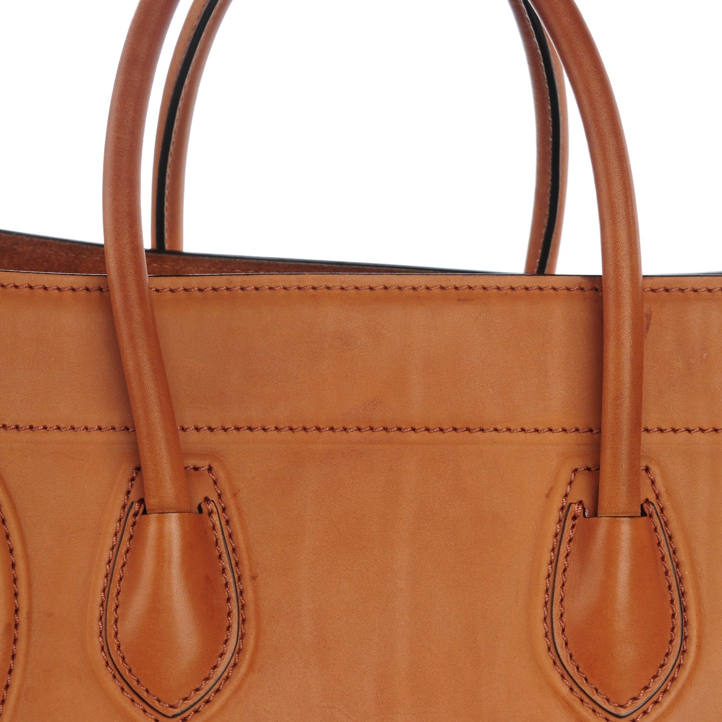 Natural Calfskin Medium Phantom Luggage Tan