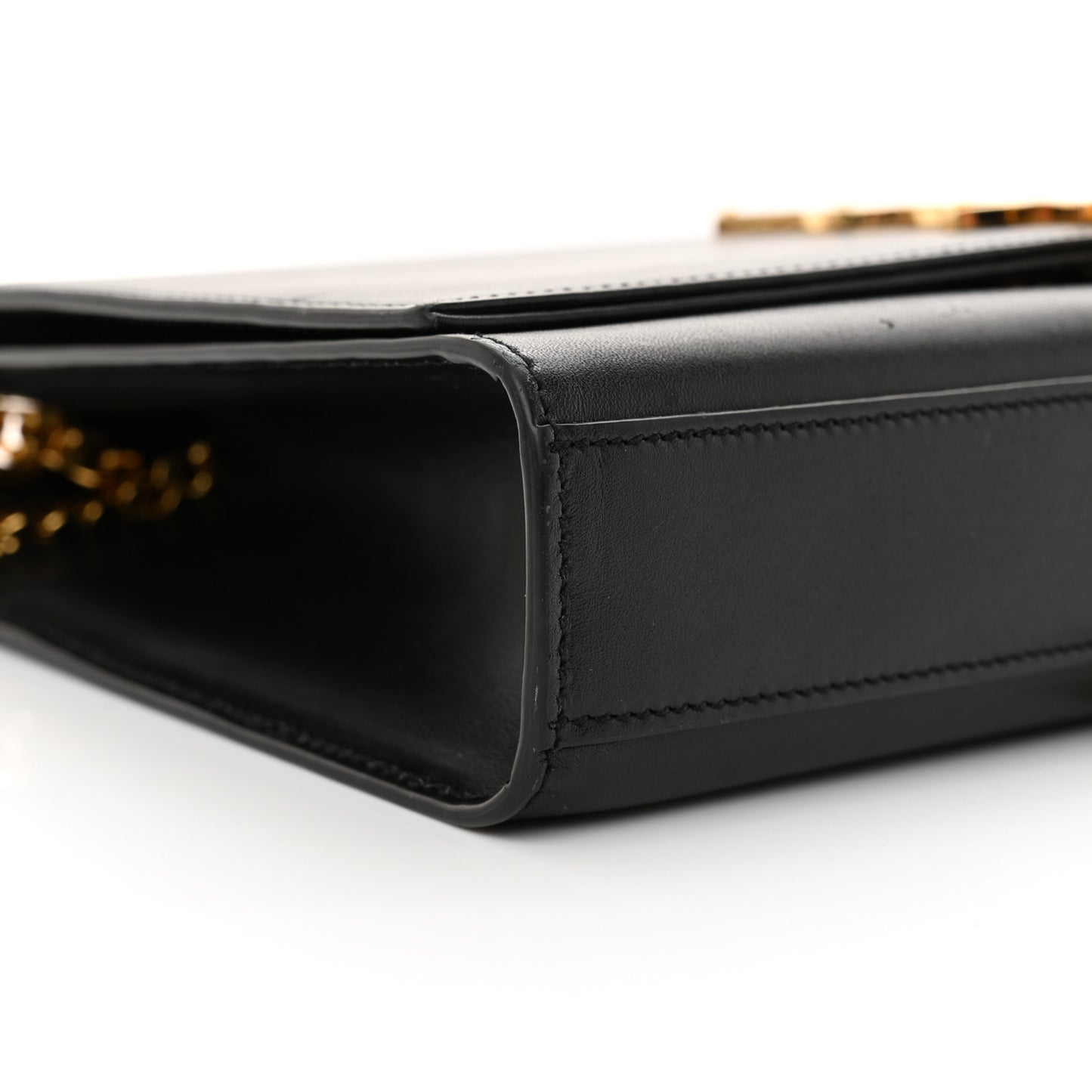 Smooth Calfskin Medium Classic Monogram Kate Tassel Satchel Black