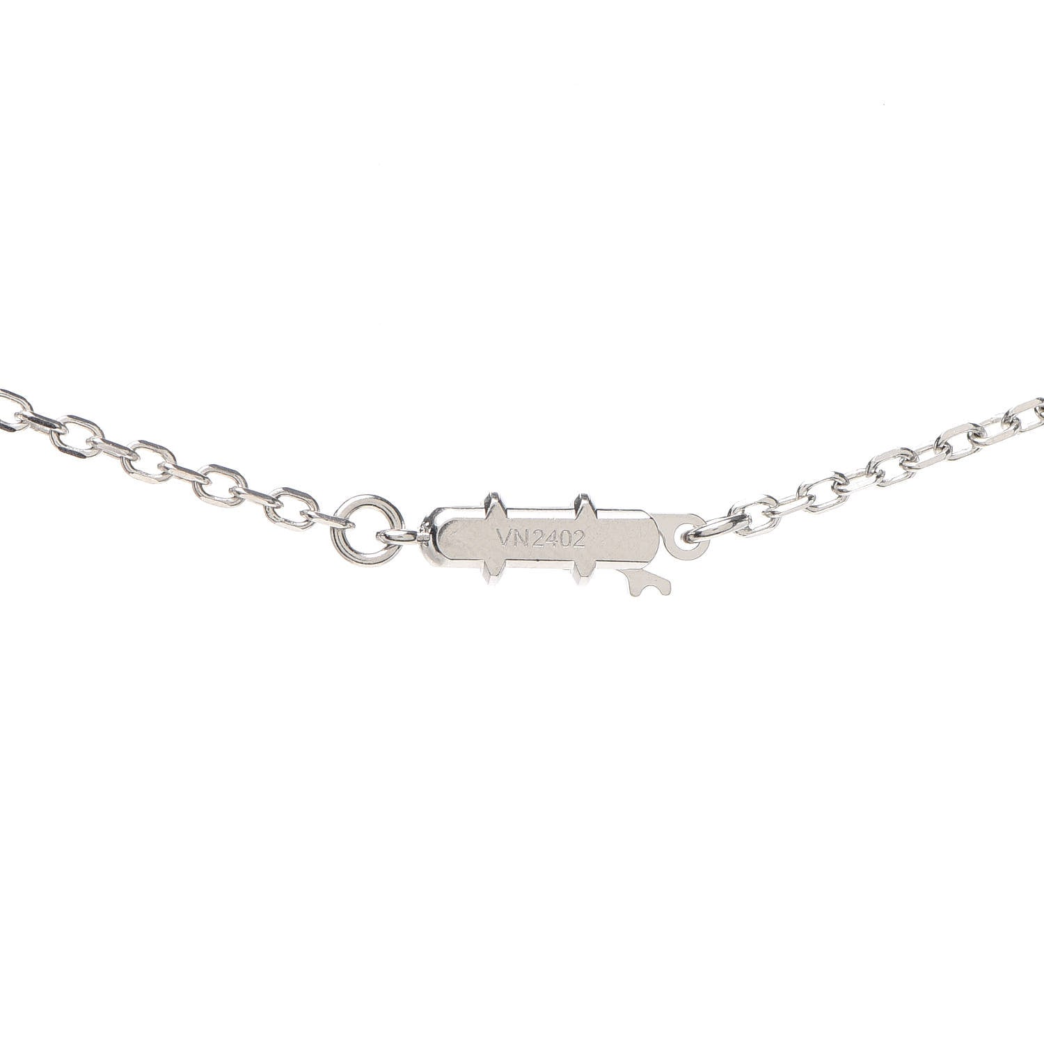 Cartier 18K White Gold Diamond Large Hearts and Symbols Pendant Necklace 5 of 6