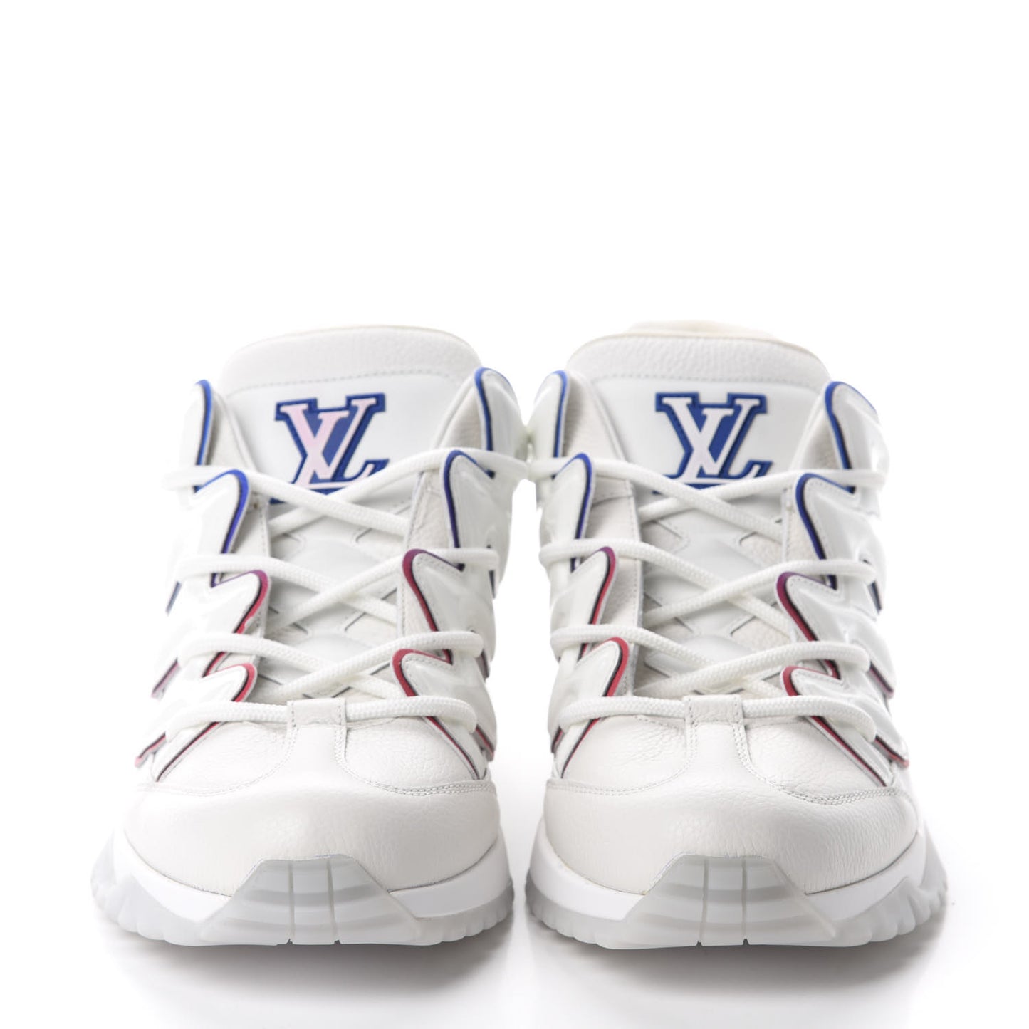 Calfskin Zig Zag Sneaker 7.5 White