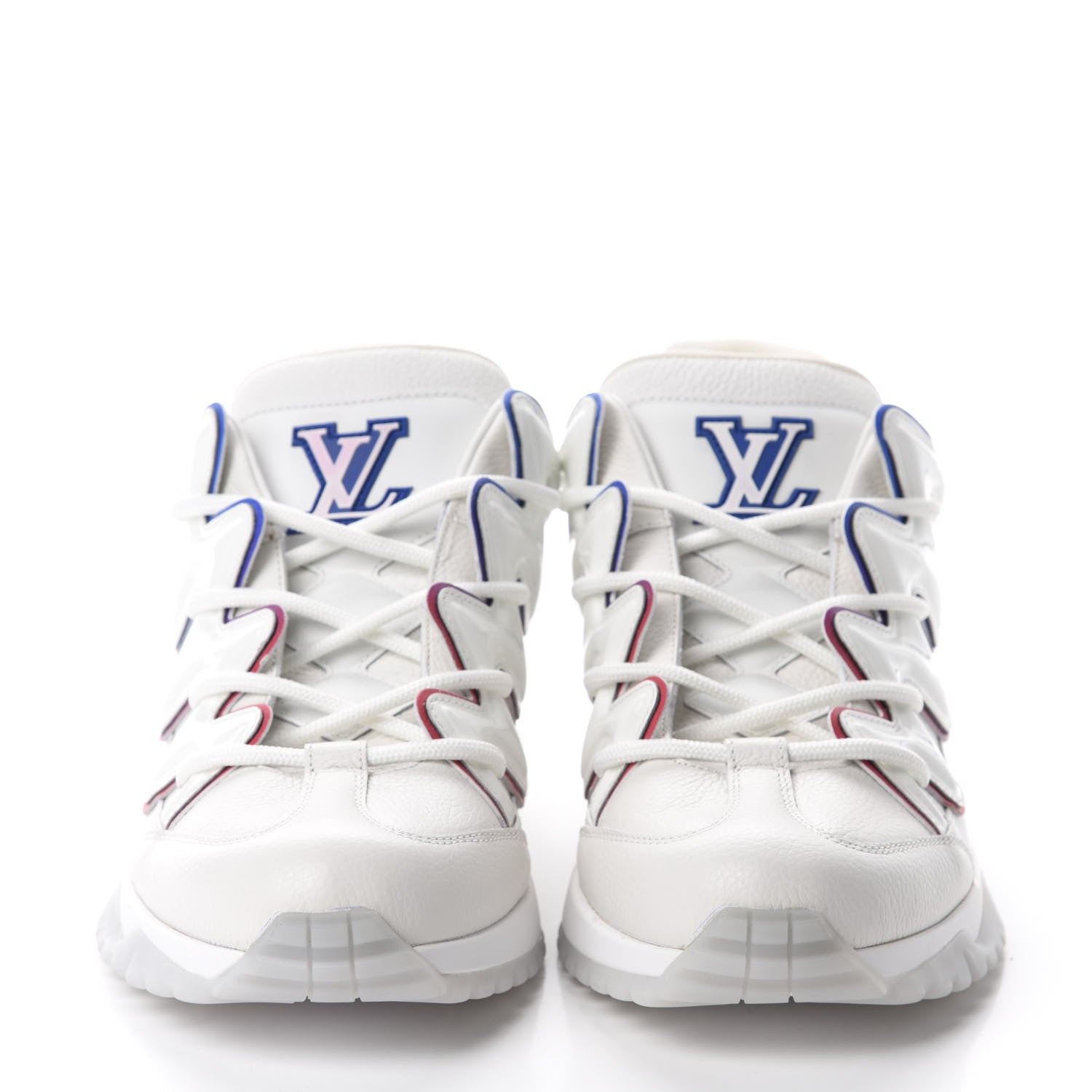 Louis Vuitton Calfskin Zig Zag Sneaker 7.5 White 2 of 10