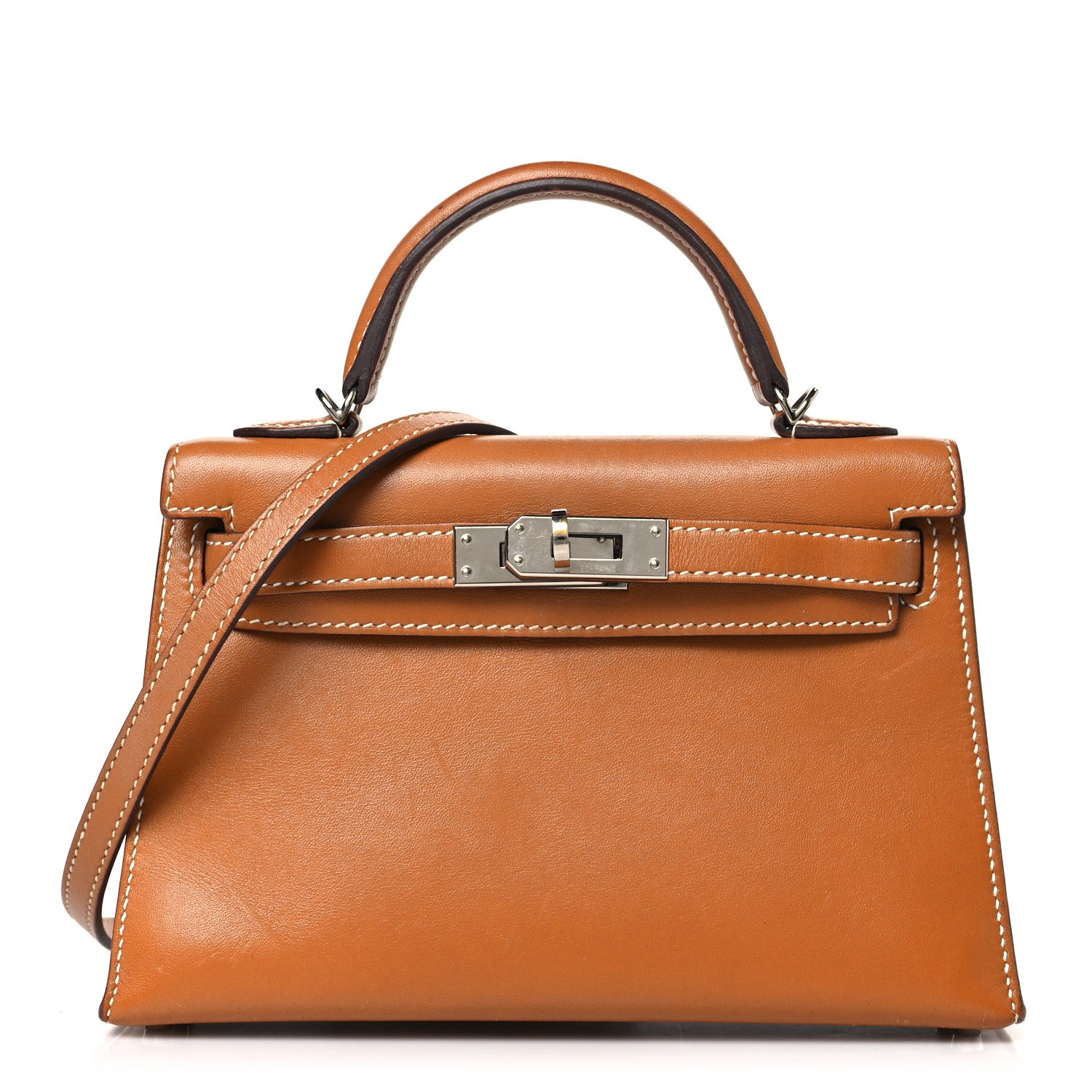 Hermes Veau Butler Mini Kelly Sellier 20 Natural Sable 1 of 12
