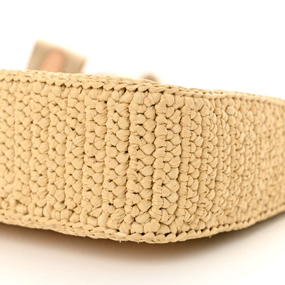 Prada Yarn Raffia Effect Crochet Re-Edition 2005 Shoulder Bag Naturale 11 of 12