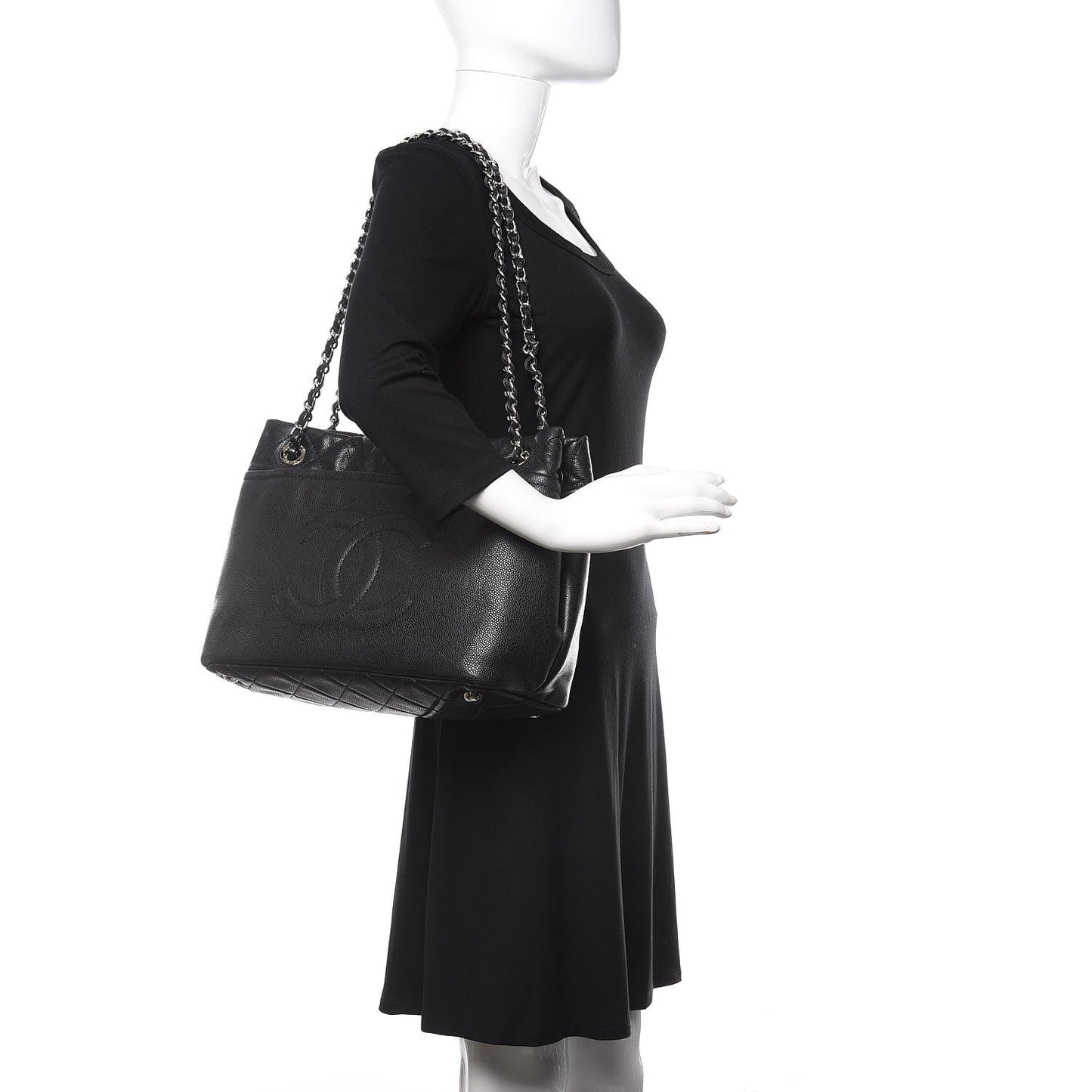 Caviar Timeless CC Soft Tote Black