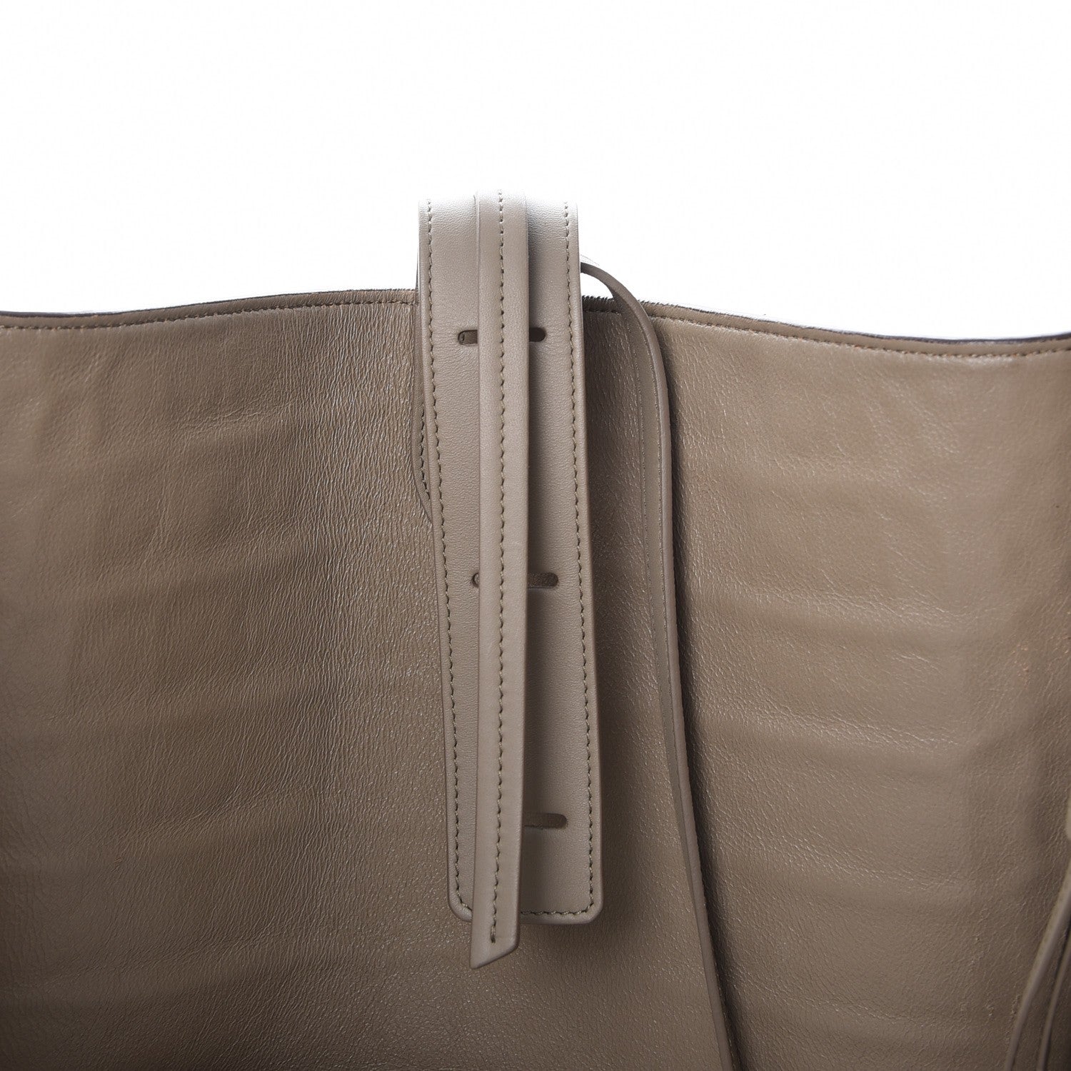 Celine Crocodile Embossed Nubuck Medium Phantom Luggage Beige 14 of 14