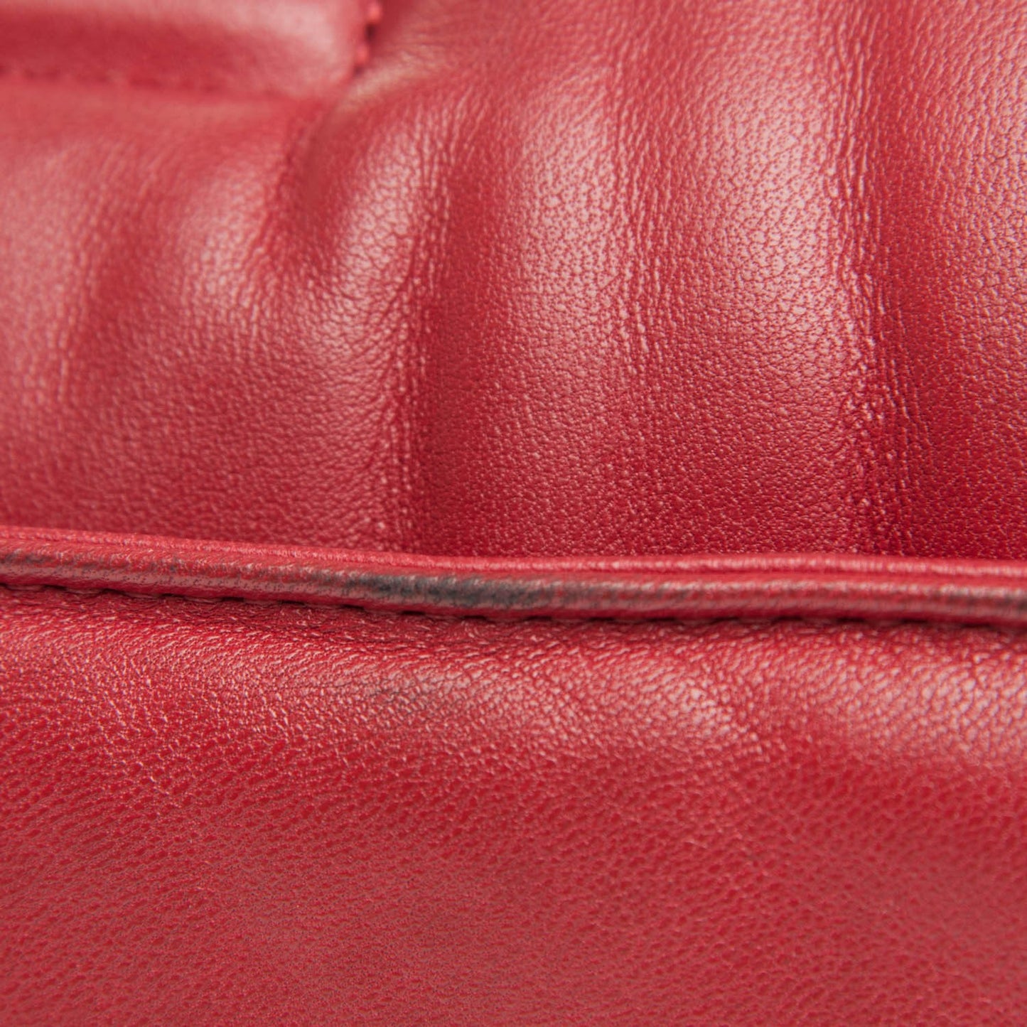 Lambskin Quilted Jumbo Paris Dallas Single Flap Red