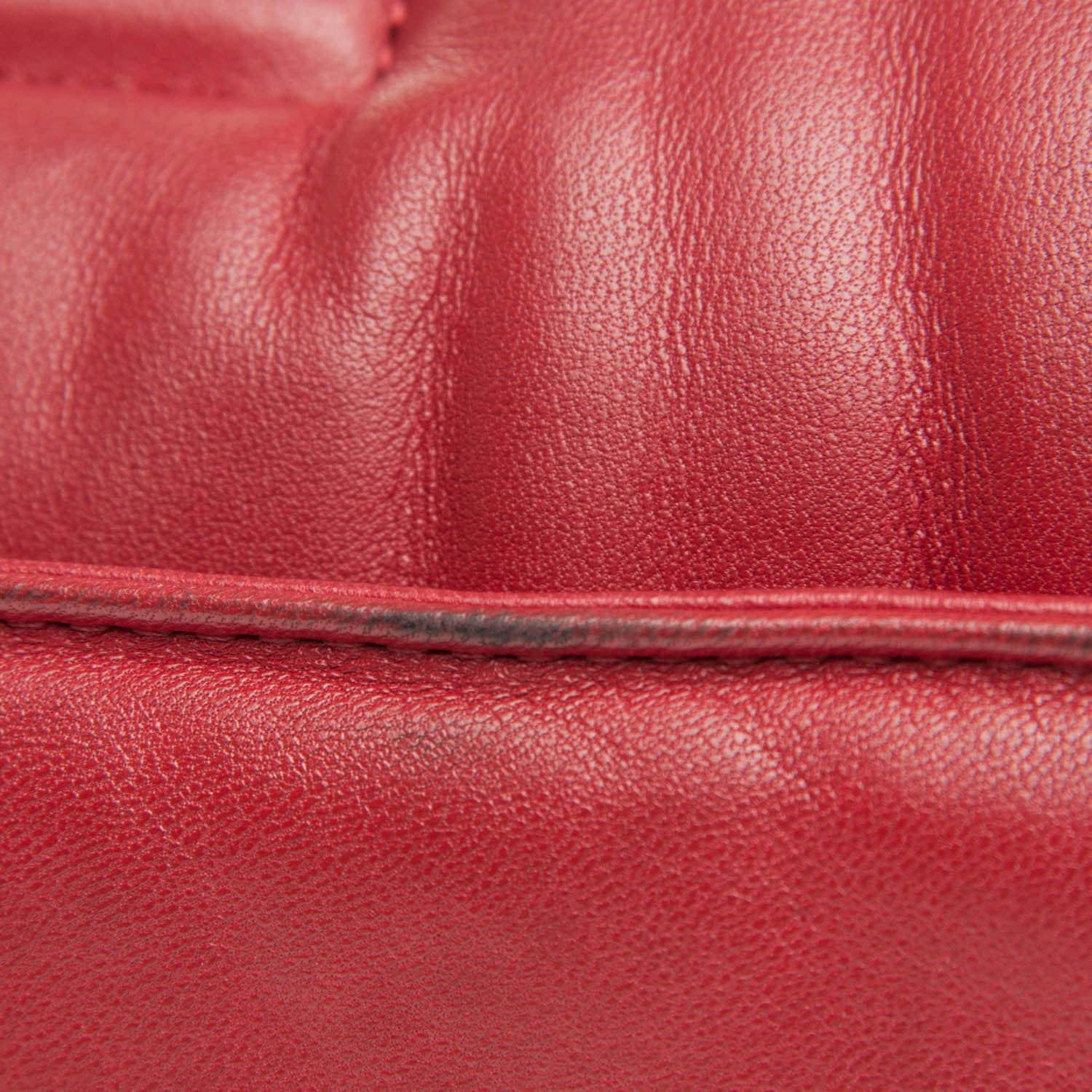 Chanel Lambskin Quilted Jumbo Paris Dallas Single Flap Red 13 of 14