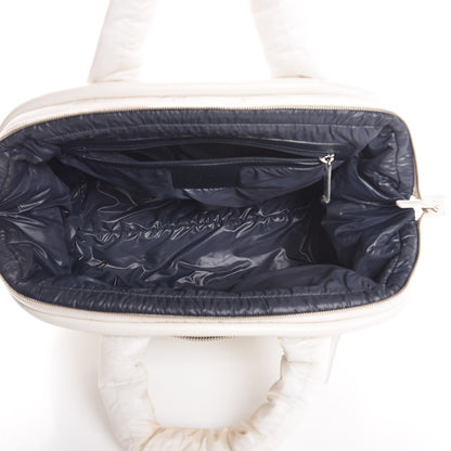 Chanel Nylon Coco Cocoon Bowler White 5 of 7