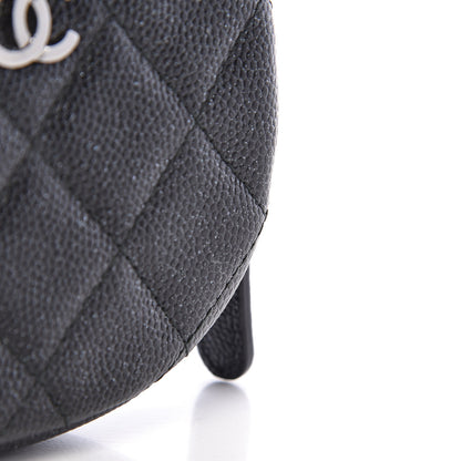 Chanel Iridescent Caviar Quilted Zip Around Classic Coin Purse Black 8 of 9