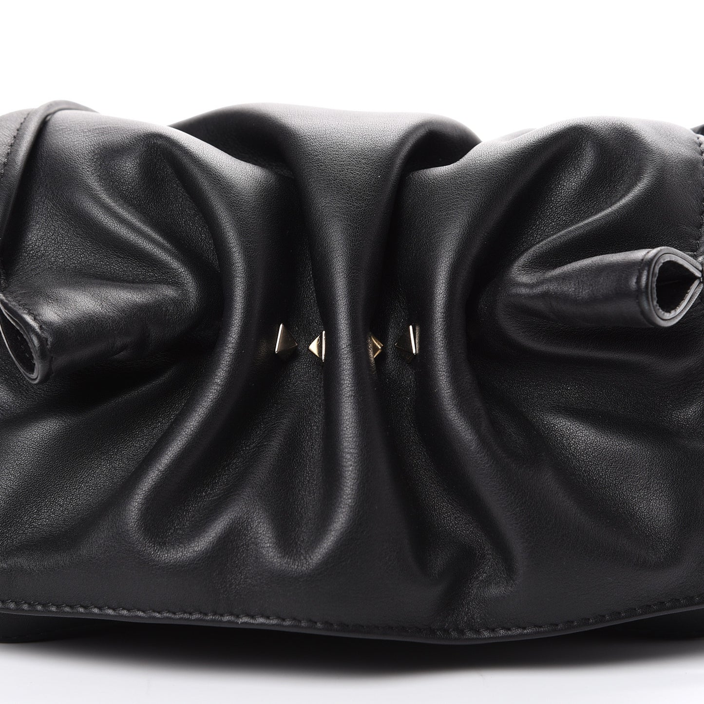 Smooth Calfskin Mini Bloomy Crossbody Bag Black
