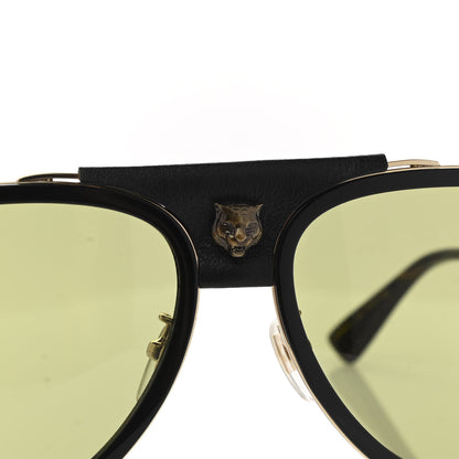 Gucci Web Aviator Sunglasses GG0062S Black 9 of 10