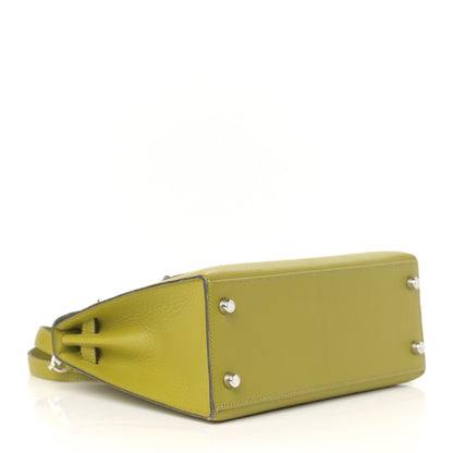 Hermes Chevre Mysore Kelly Sellier 25 Vert Anis 4 of 19