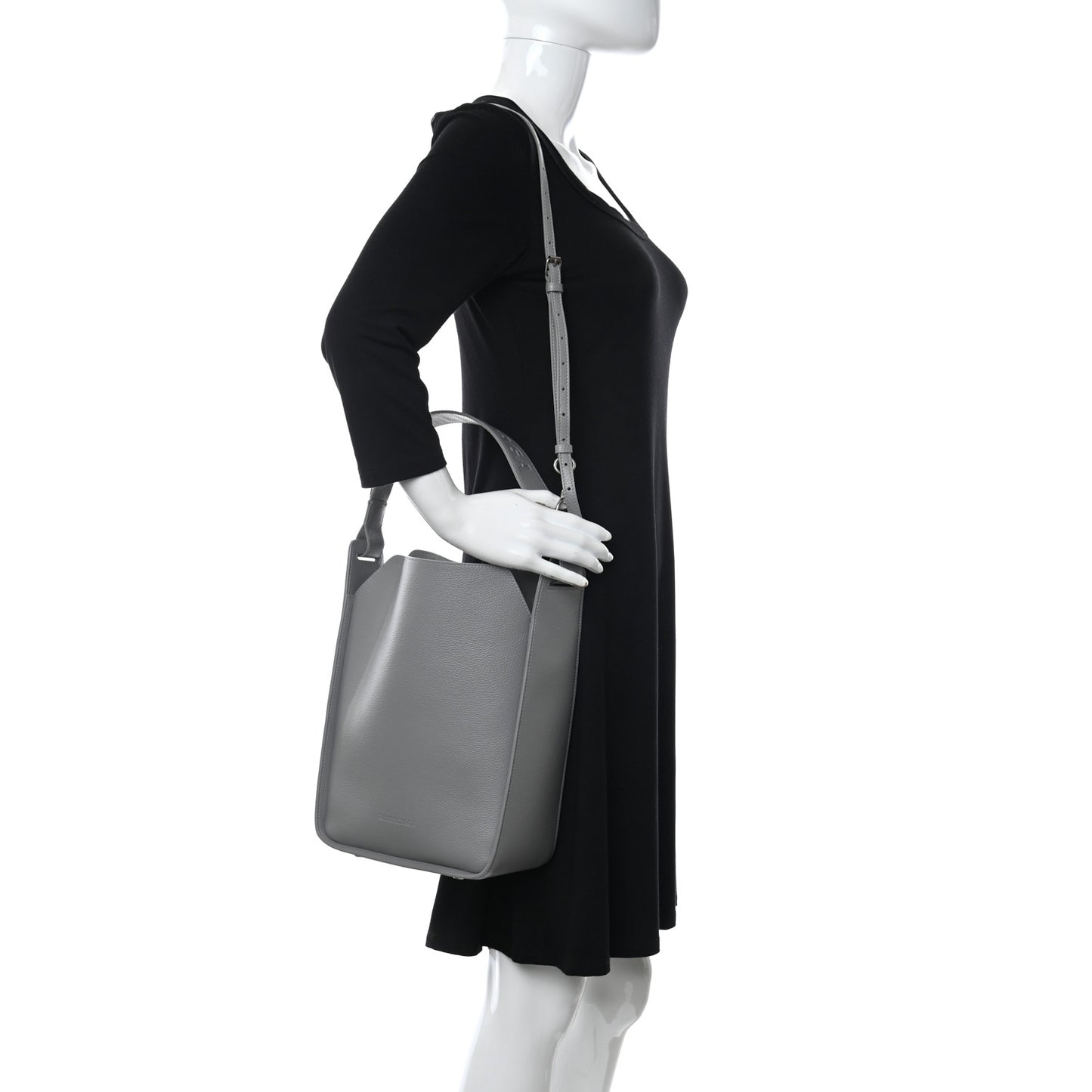 Calfskin Logo Embossed Small Tool 2.0 North-South Tote Balenciaga Grey