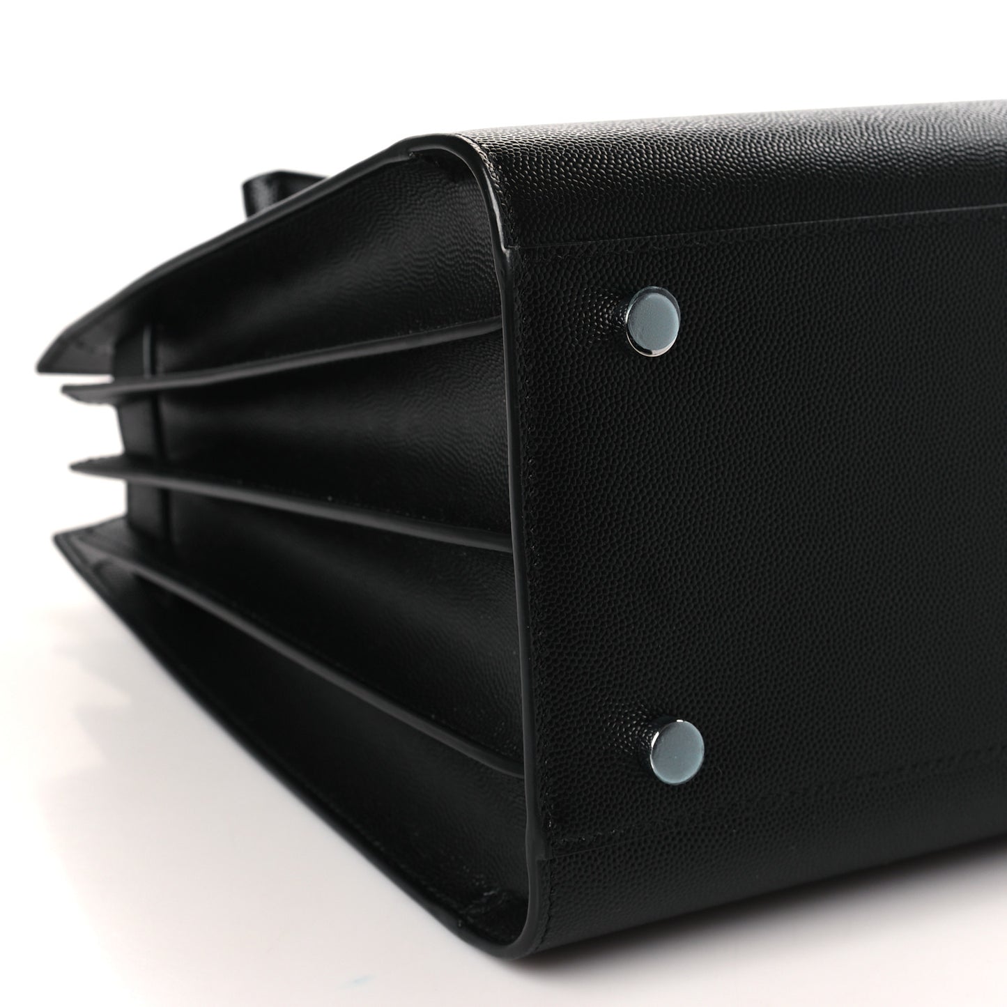 Grained Calfskin Small Sac De Jour Black