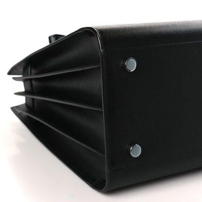 Saint Laurent Grained Calfskin Small Sac De Jour Black 9 of 10