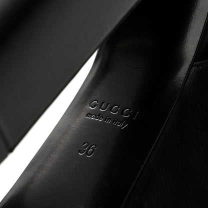 Gucci Calfskin Horsebit Platform 70/160mm Slingback Mules 36 Black 7 of 10