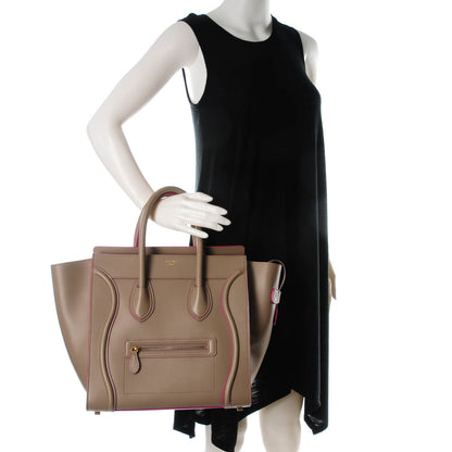 Celine Smooth Calfskin Mini Luggage Beige 2 of 7