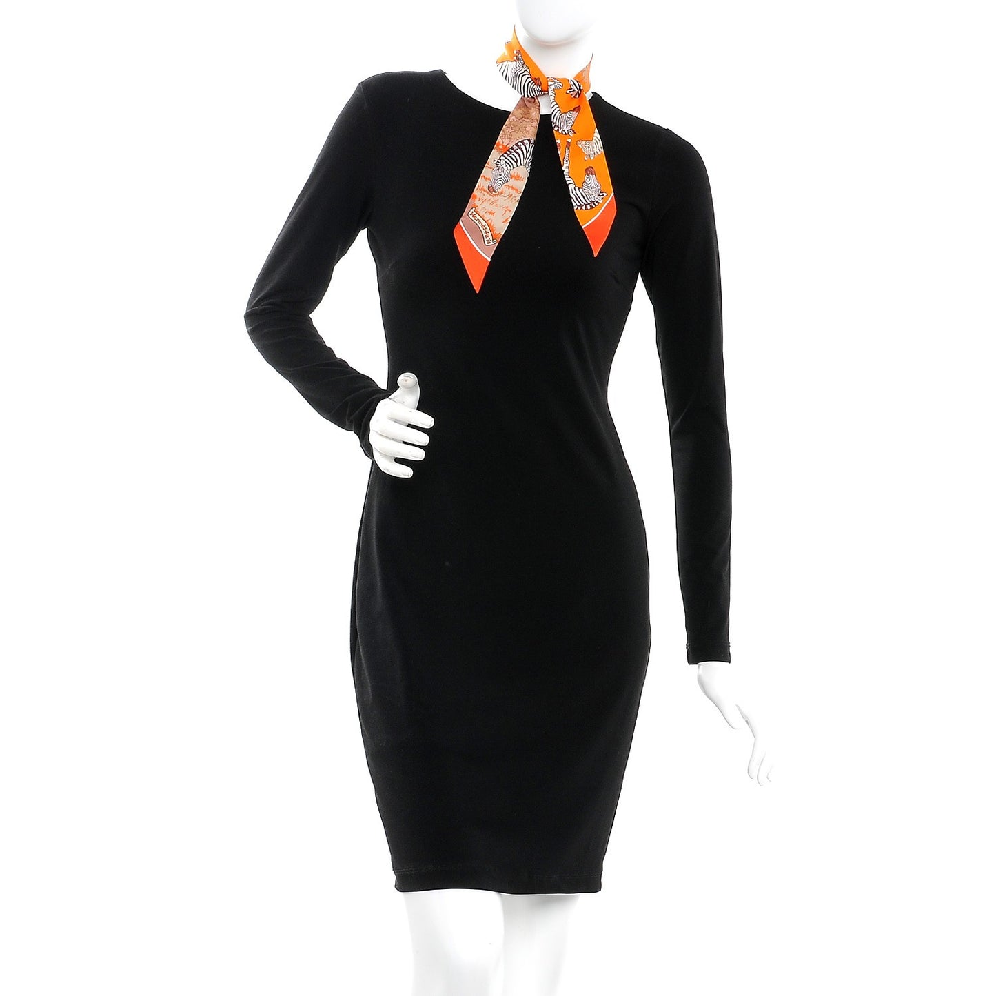 Silk Les Zebres Twilly Orange Beige Brun