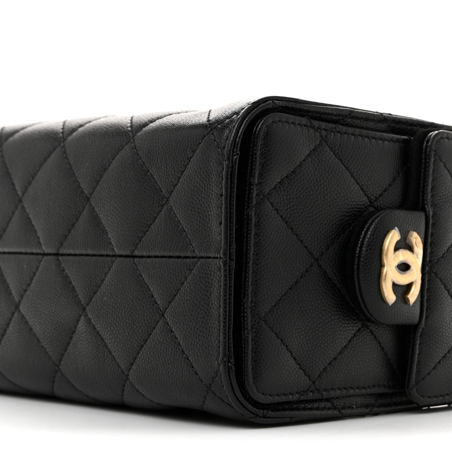 Caviar Quilted Mini Chanel 25 Handbag Black