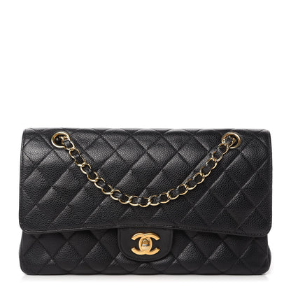 Chanel Caviar Quilted Medium Double Flap Black 1 of 10