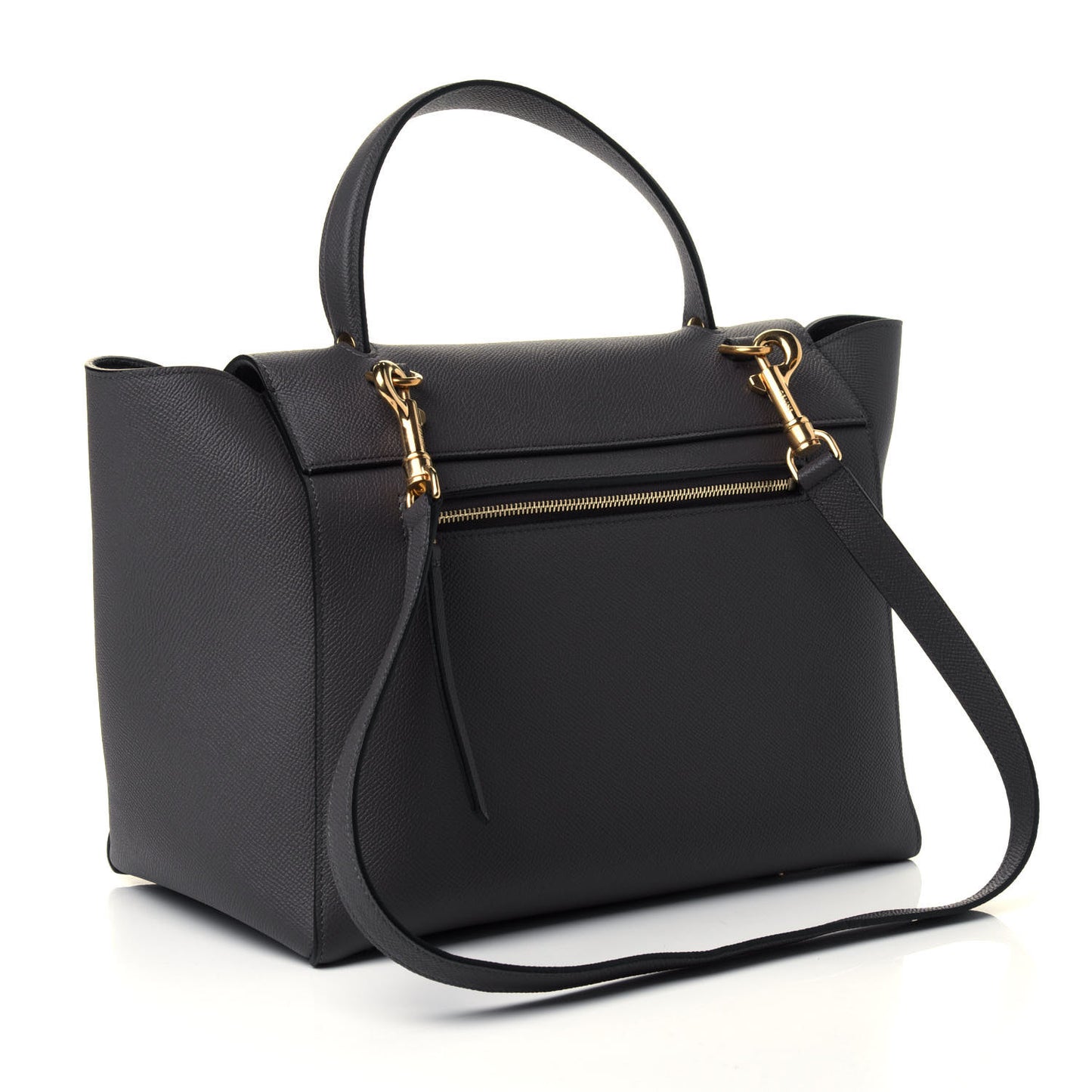 Grained Calfskin Mini Belt Bag Grey